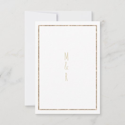 Rustikaler Glitzer mit Weißgold Tropischer Themenh Einladung (Rückseite)