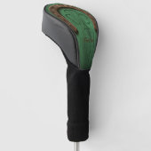 Rustikaler Glückshufeisen Irisch Personalisiert Golf Headcover (angewinkelt)