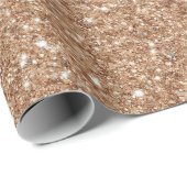 Rustikaler Gold-Glitter-Geburtstag Geschenkpapier (Rolleneckpunkt)