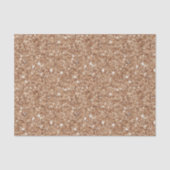 Rustikaler Gold-Glitter-Geburtstag Seidenpapier (Vorderseite)
