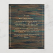 Rustikaler GOLD-TEXT im HAUSHALT Moderne speichern Flyer (Hinten)