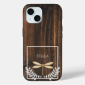 Rustikaler Golddragonfly Personalisiert Case-Mate iPhone Hülle (Rückseite)