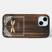 Rustikaler Golddragonfly Personalisiert Case-Mate iPhone Hülle (Rückseite (Horizontal))