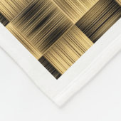 Rustikaler goldener Korbgeflecht-Muster-Fleece Bla Fleecedecke (Ecke)