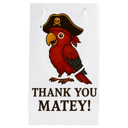 Rustikaler Goldpferd Kleine Geschenktüte (Vorderseite)