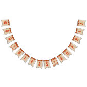 Rustikaler Gott segne Taufe Kommunion Rotes Mohnmä Wimpelkette (Alle)