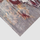 Rustikaler Grauer Western Bull Skull Gelbe Sonnenb Seidenpapier (Ausschnitt)