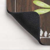 Rustikaler Green Dragonfly Personalisiert Mouse Pa Mousepad (Ecke)