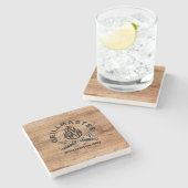 Rustikaler GRILLMASTER Custom Stone Untersetzer (Seitenansicht)
