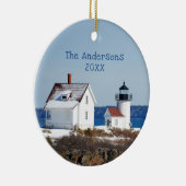 Rustikaler GroßozeanLeuchtturm Keramik Ornament (Rechts)