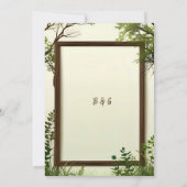 rustikaler Grünbaum Rahmen Hochzeit sicher das Dat (Rückseite)