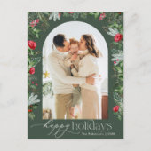 Rustikaler Grüner Botanischer Garten Moderner 1 Fo Postkarte (Vorderseite)