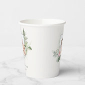 Rustikaler grüner Eukalyptus Fern Foliage Foto Tau Pappbecher (Links)