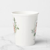 Rustikaler grüner Eukalyptus Fern Foliage Foto Tau Pappbecher (Rechts)