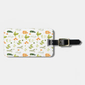 Rustikaler Grüner Frühlingsgarten Botanisches Blat Gepäckanhänger (Vorderseite horizontal)