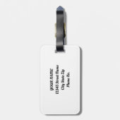 Rustikaler Grüner Frühlingsgarten Botanisches Blat Gepäckanhänger (Rückseite vertikal)