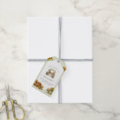 Rustikaler grüner Gingham Sie ist frisch auf dem M Geschenkanhänger (Mit Garn)