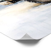 Rustikaler grüner LKW mit Weihnachtsbaum Poster (Ecke)