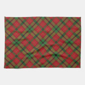Rustikaler grüner roter WeihnachtsfeiertagTartan Küchentuch (Horizontal)