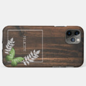 Rustikaler Grüner Schmetterling Case-Mate iPhone Hülle (Rückseite (Horizontal))