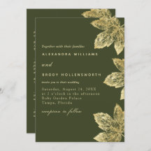 Rustikaler, grüner und goldener Blätterteig in ein