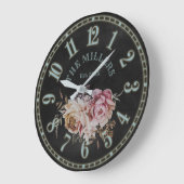 Rustikaler Grunge Antike Shabby Stil Große Uhr (Winkel)