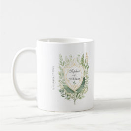 Rustikaler Grünschild Hochzeit individuell anpasse Kaffeetasse