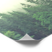 Rustikaler Grünwald 6 Tabelle Hochzeitskarte Poster (Ecke)