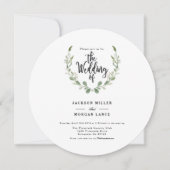 Rustikaler Grünwald | Einladung zur Wasserfarbenho (Vorderseite)