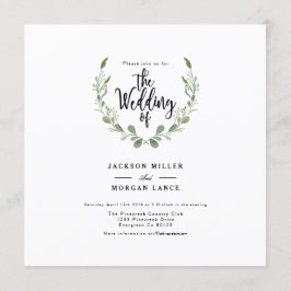 Rustikaler Grünwald | Einladung zur Wasserfarbenho