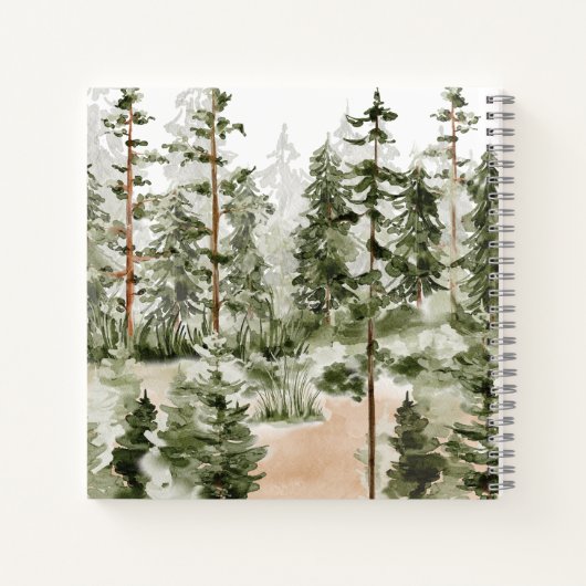 Rustikaler Grünwald - Gästebuch Notizblock (Rückseite)