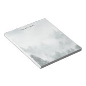 Rustikaler Grünwald Personalisiert Notizblock (angewinkelt)