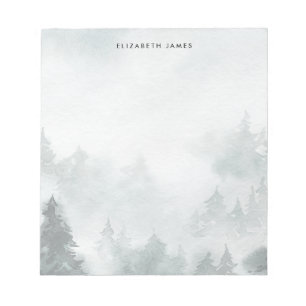 Rustikaler Grünwald Personalisiert Notizblock