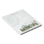 Rustikaler Grünwald Personalisiert Notizblock (angewinkelt)