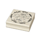 Rustikaler Handgezeichneter Kranz Save the Date Gummistempel (Stempel)