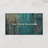 Rustikaler Handyman Carpenter Aquamariner Country Visitenkarte (Vorderseite)