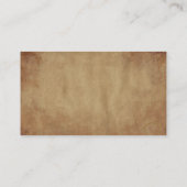 Rustikaler Hardware-Store Visitenkarte (Rückseite)