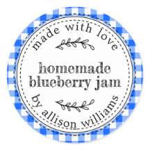 Rustikaler hausgemachte Blueberry Jam Bright Blue 