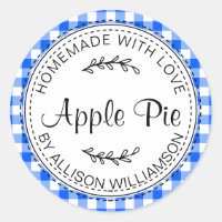 Rustikaler, hausgemachter Apple Pie Bright Blue Ka