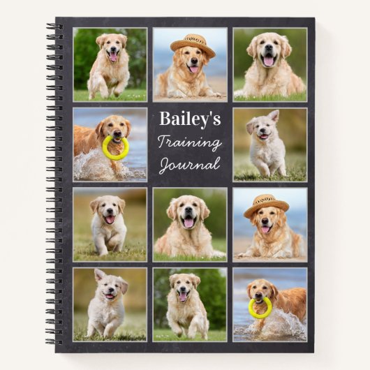 Rustikaler Haustier 11 FotoCollage Custom Puppy Do Notizblock (Vorderseite)