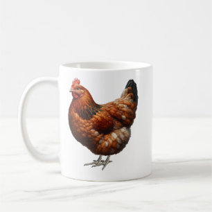 Rustikaler Hen - Das Herz des Bauernhofs Kaffeetasse