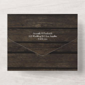 Rustikaler Herbst - Blühende Hochzeit im Herbst in All In One Einladung (Rückseite)