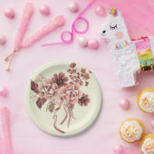 Rustikaler Herbst blüht Wasserfarbe Pappteller (Party)