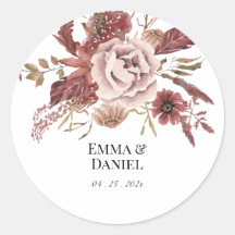 Rustikaler Herbst blüht Wasserfarbe