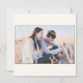 Rustikaler Herbst-Blumenfall Save The Date (Rückseite)