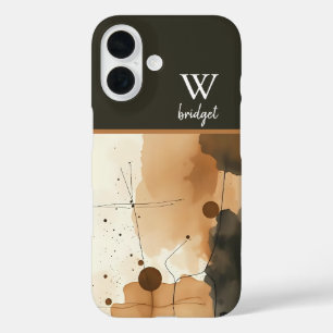 rustikaler Herbst Boho warme Erde abstrakt iPhone 16 Hülle
