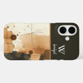 rustikaler Herbst Boho warme Erde abstrakt Case-Mate iPhone Hülle (Rückseite (Horizontal))