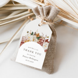 Rustikaler Herbst | Boho Watercolor Babydusche Geschenkanhänger