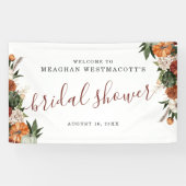 Rustikaler Herbst | Brautparty Willkommen Banner (Horizontal)