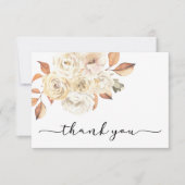 Rustikaler Herbst Dankeschön Karte (Vorderseite)